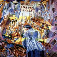 Umberto Boccioni - The Street Enters the House